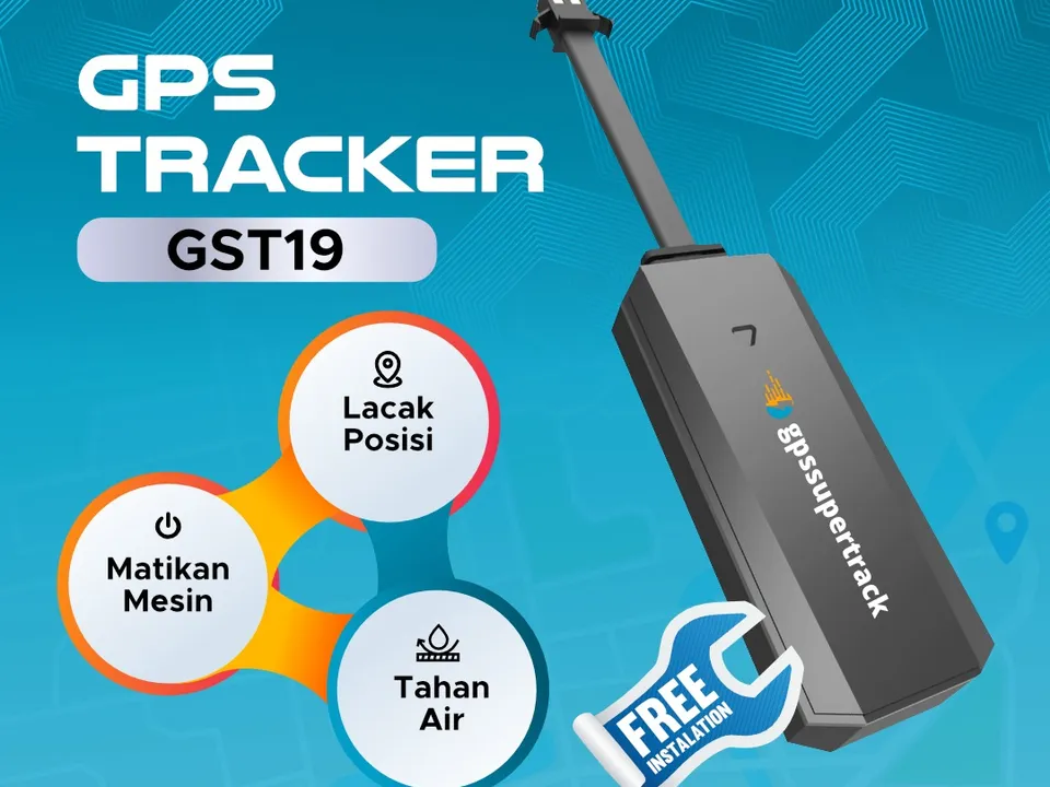 GPS Tracker GST19 gpssupertrack, tahan air dan cocok untuk motor