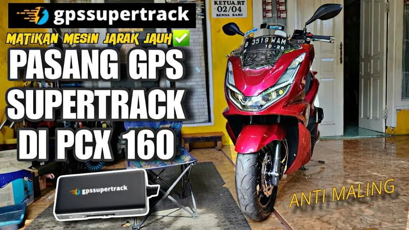Anti Maling: Pasang GPS Supertrack di PCX 160
